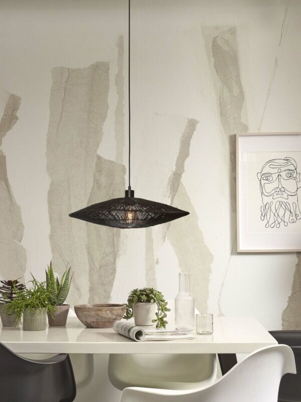 Metaal rieten zwart metalen bohemian hanglamp GOOD&MOJO Iguazu - Image 2