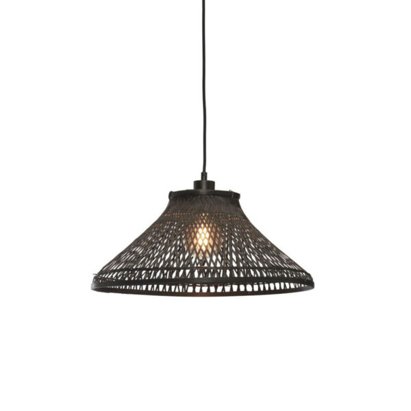 Bamboe metalen zwarte boheemse hanglamp GOOD&MOJO Tahiti