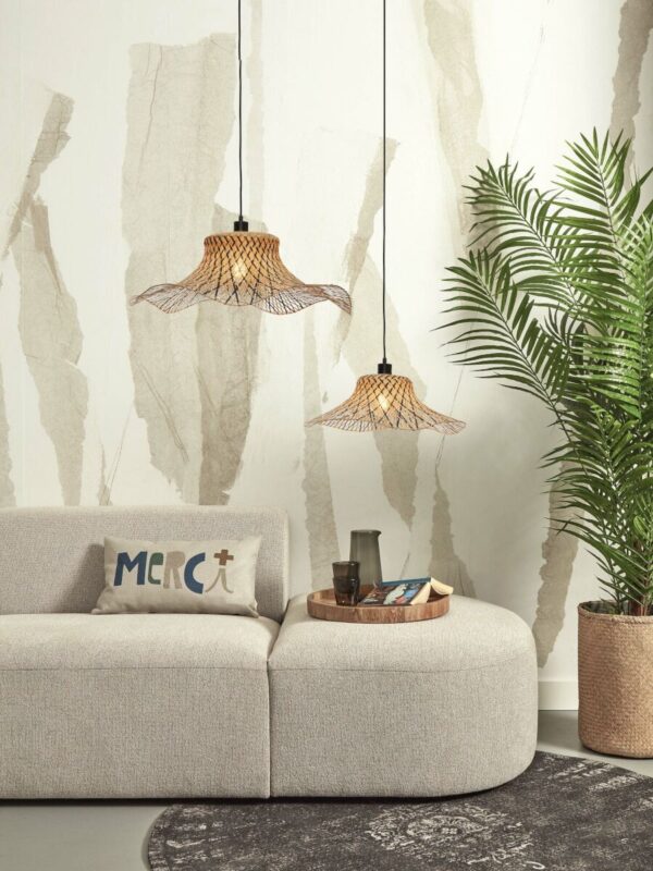 Bamboe zwart naturel bohemien hanglamp GOOD&MOJO Ibiza - Image 12