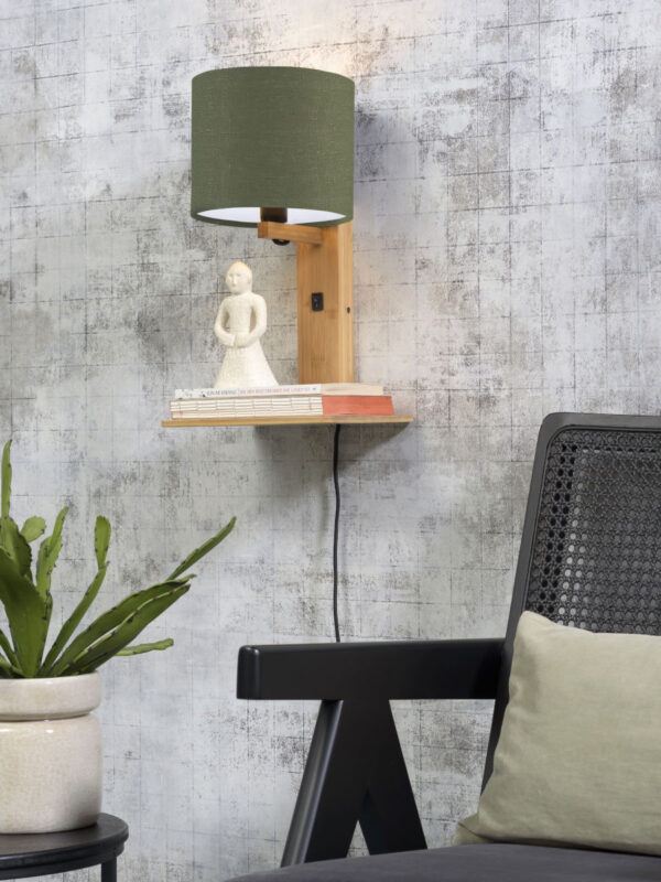 Groene plateau wandlamp naturel GOOD&MOJO Andes - Image 2