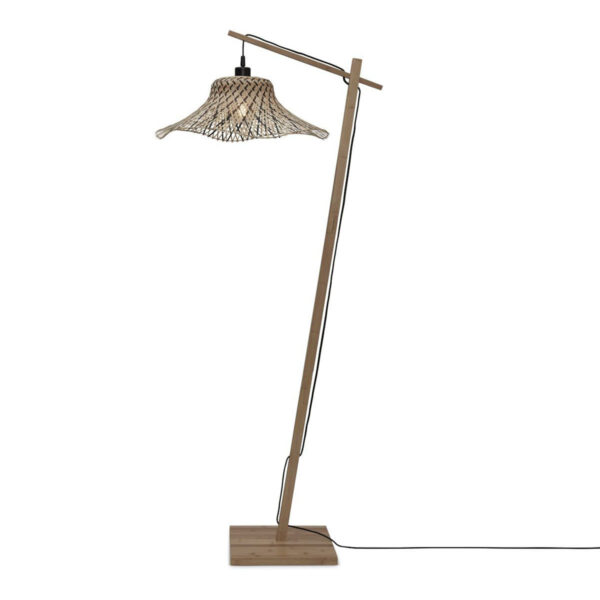 Bamboe naturel zwart vloerlamp bohemien GOOD&MOJO Ibiza