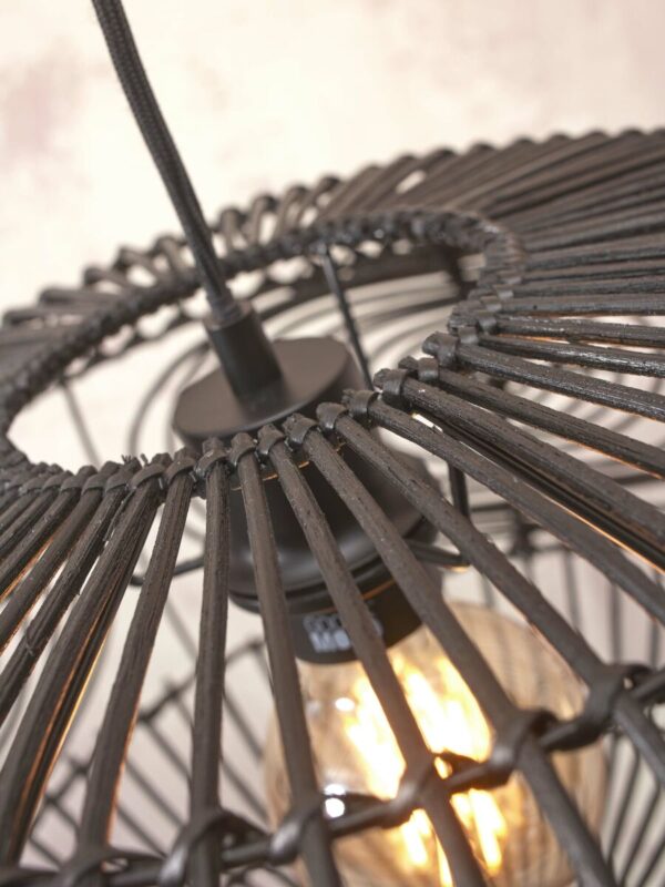 Bohemian vloerlamp zwart bamboe/rotan GOOD&MOJO Madeira - Image 4