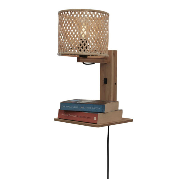 Wandlamp naturel boheems bamboe GOOD&MOJO Java