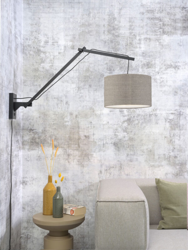 Loodgrijze wandlamp dubbelgewricht GOOD&MOJO Andes - Image 2