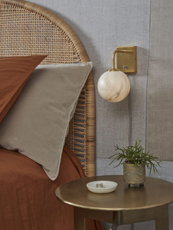 Goudkleurige wandlamp dessinbol gebogen It's About RoMi Carrara - Image 5