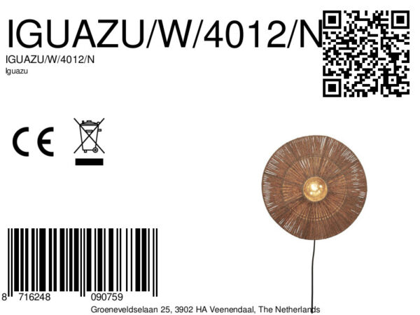 Wandlamp naturel riet bohemien GOOD&MOJO Iguazu - Image 11