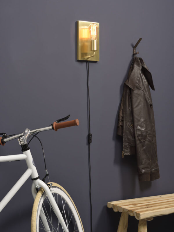 Rechthoekige minimalistische wandlamp goud It's About RoMi Madrid - Image 2