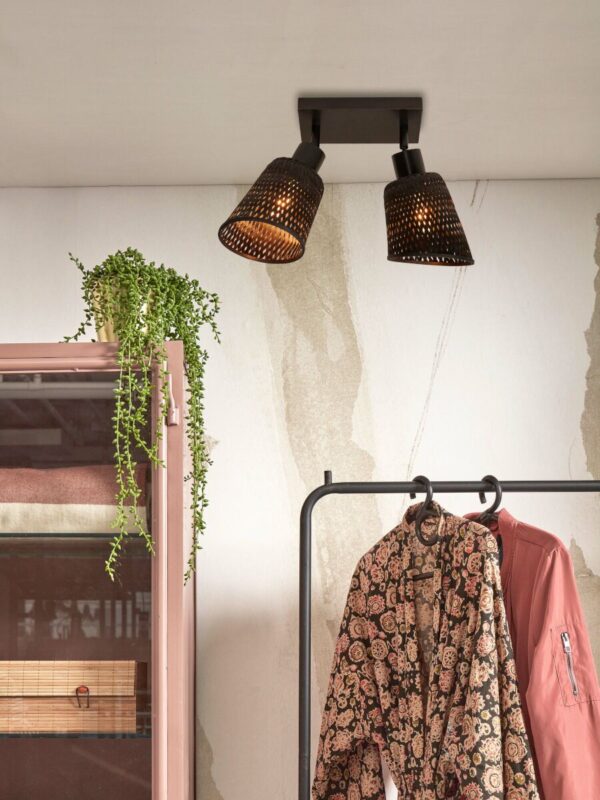 Bohemian plafonniere zwart bamboe GOOD&MOJO Java - Image 10