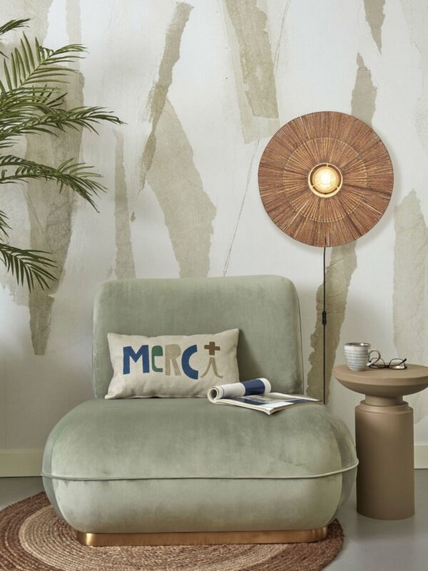 Rieten metalen naturel wandlamp boheems GOOD&MOJO Iguazu - Image 2