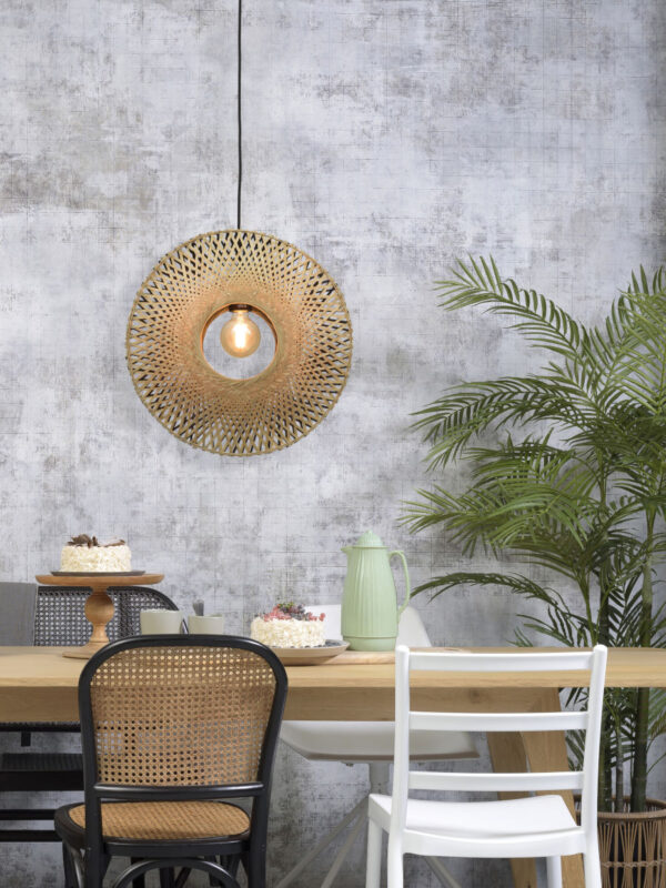 Bamboe bohemien zwart naturel hanglamp GOOD&MOJO Kalimantan - Image 2