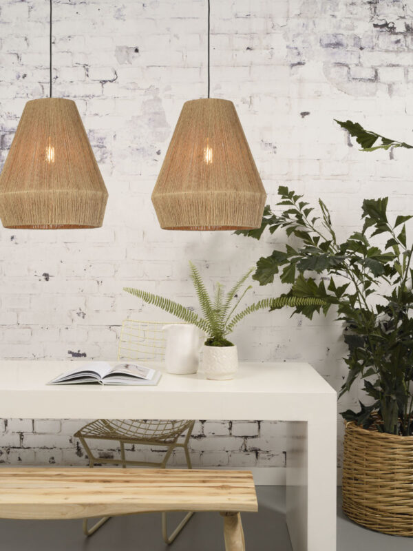 Naturel-rieten hanglamp bohemian zwart GOOD&MOJO Iguazu - Image 5