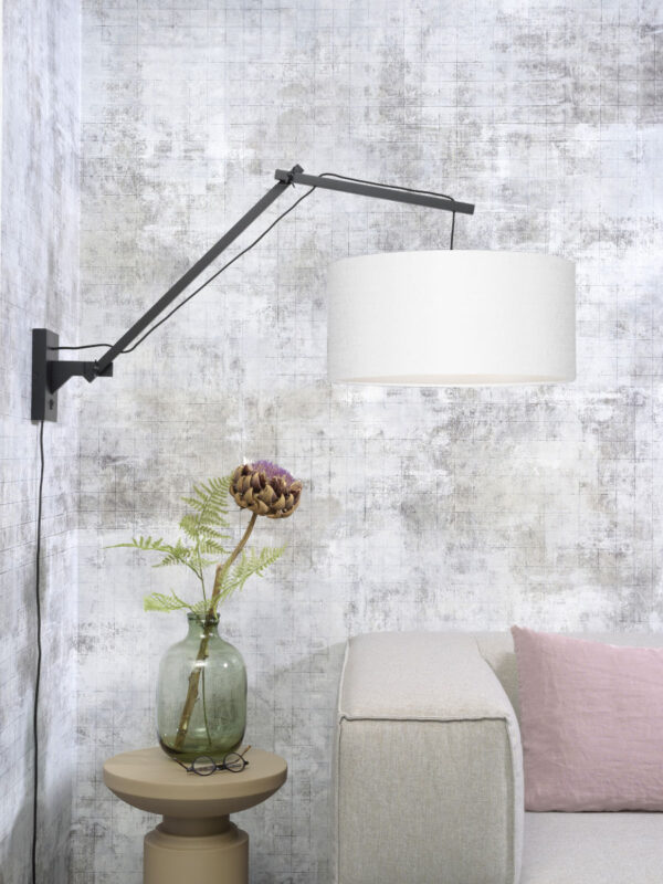 Witte wandlamp dubbelgewricht breed GOOD&MOJO Andes - Image 5