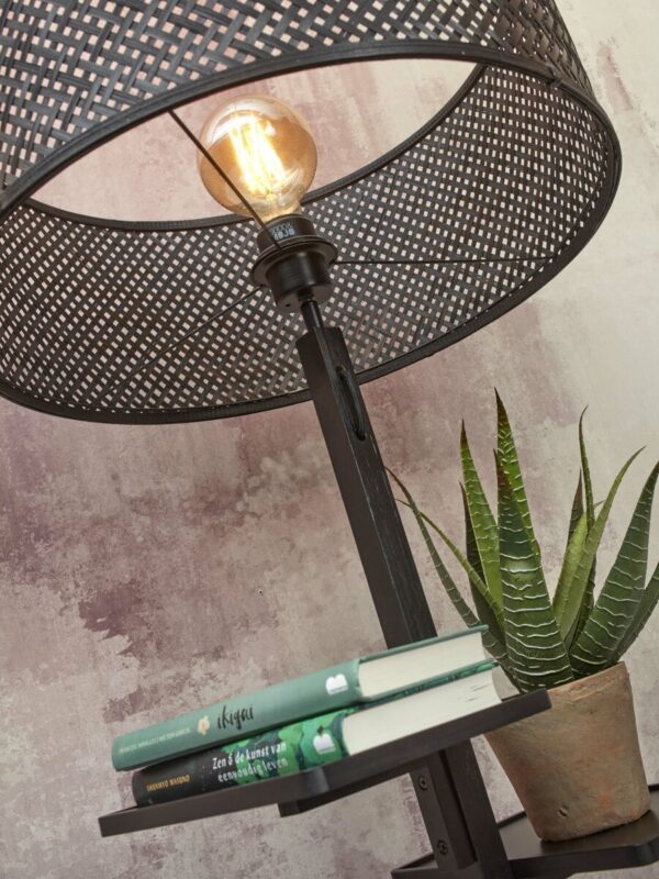Bamboe zwarte bohemien vloerlamp GOOD&MOJO Java - Image 3