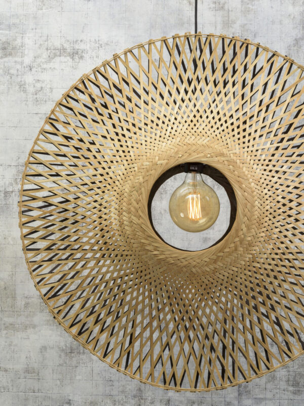 Bamboe bohemien zwart naturel hanglamp GOOD&MOJO Kalimantan - Image 4