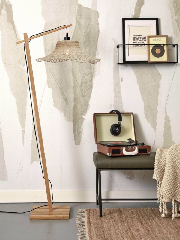Naturel bamboe bohemian vloerlamp GOOD&MOJO Ibiza - Image 5