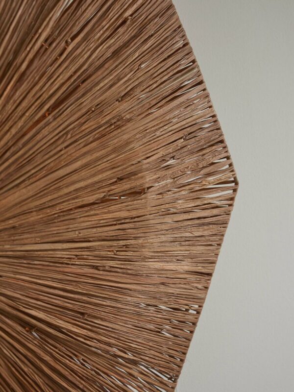 Achthoekige plafondlamp bruin raffia GOOD&MOJO Panama - Image 5