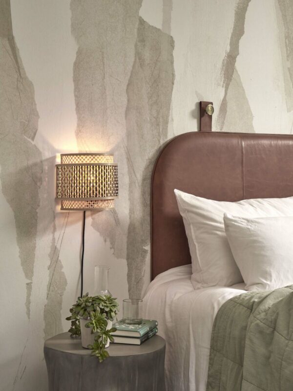 Halfronde wandlamp boheems naturel zwart GOOD&MOJO Bhutan - Image 5
