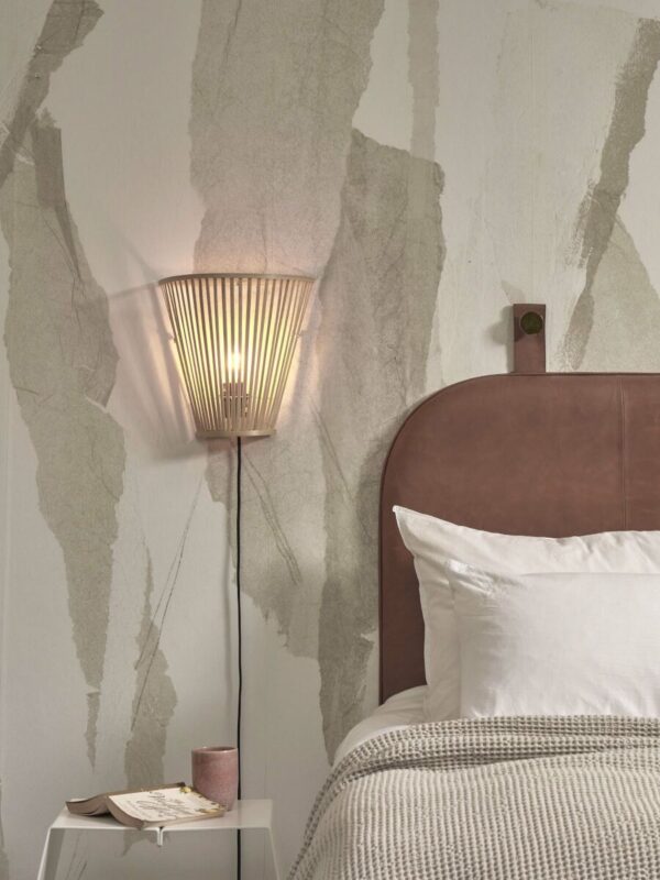 Wandlamp halfopen naturel bamboe GOOD&MOJO Merapi - Image 5