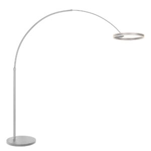 Stalen metalen vloerlamp modern Steinhauer Ringlux