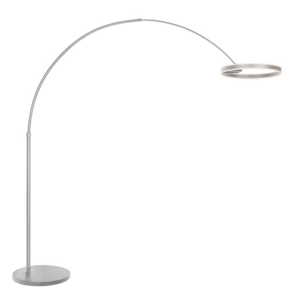 Stalen metalen vloerlamp modern Steinhauer Ringlux
