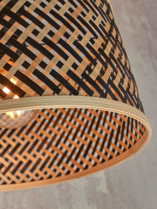 Zwart-natural bamboe bohemian vloerlamp GOOD&MOJO Java - Image 4