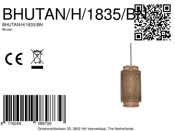 Naturel bamboe boheems hanglamp GOOD&MOJO Bhutan - Image 14