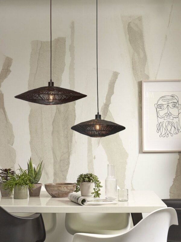 Metaal rieten zwart metalen bohemian hanglamp GOOD&MOJO Iguazu - Image 9