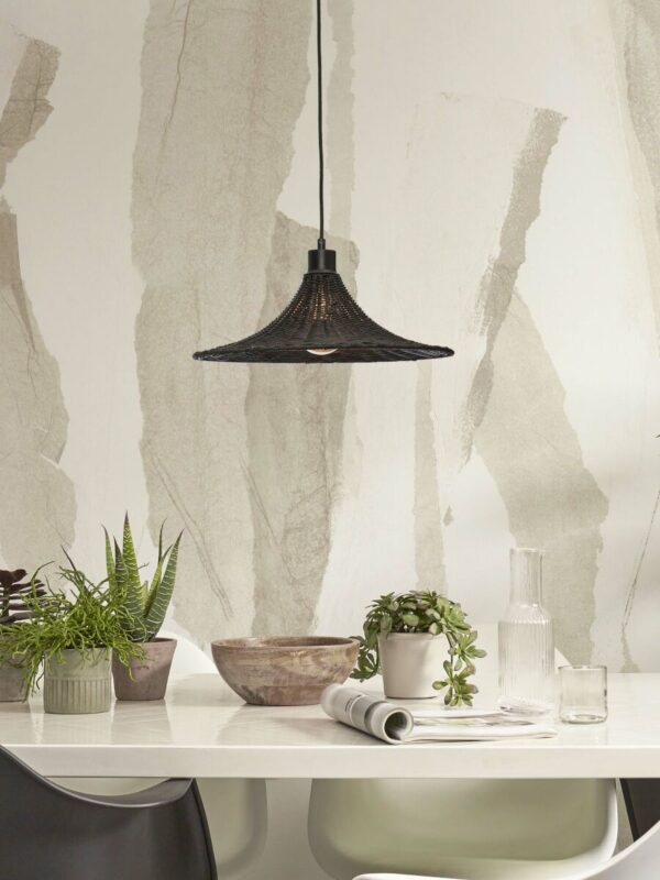 Rotan metalen hanglamp zwart bohemian GOOD&MOJO Borabora - Image 5