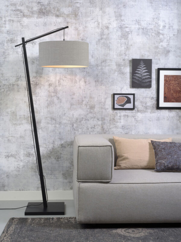 Bohemian grijze bamboe vloerlamp GOOD&MOJO Andes - Image 2