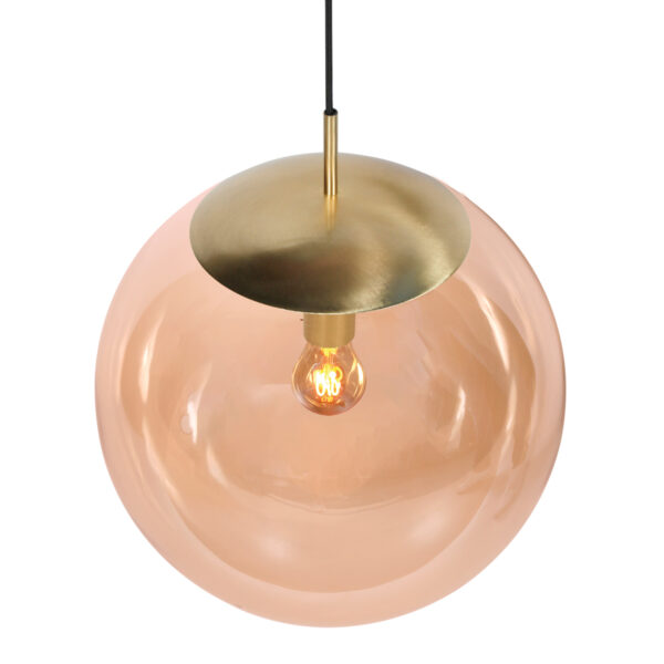Amberkleurige glazen bollamp XL Steinhauer Bollique - Image 4