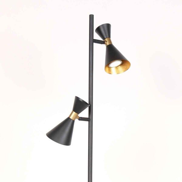 Metalen trendy vloerlamp zwart Anne Lighting Preto - Image 6