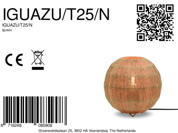 Tafellamp naturel zwart Boheems riet GOOD&MOJO Iguazu - Image 11