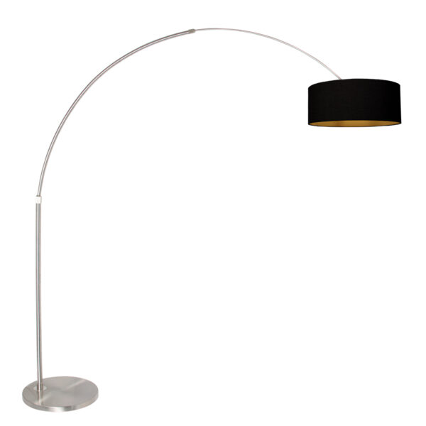 Grijze vloerlamp met grote boog Steinhauer Sparkled light