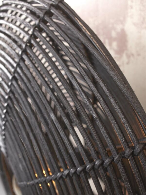 Rotan zwart boheemse wandlamp rond GOOD&MOJO Tanami - Image 3