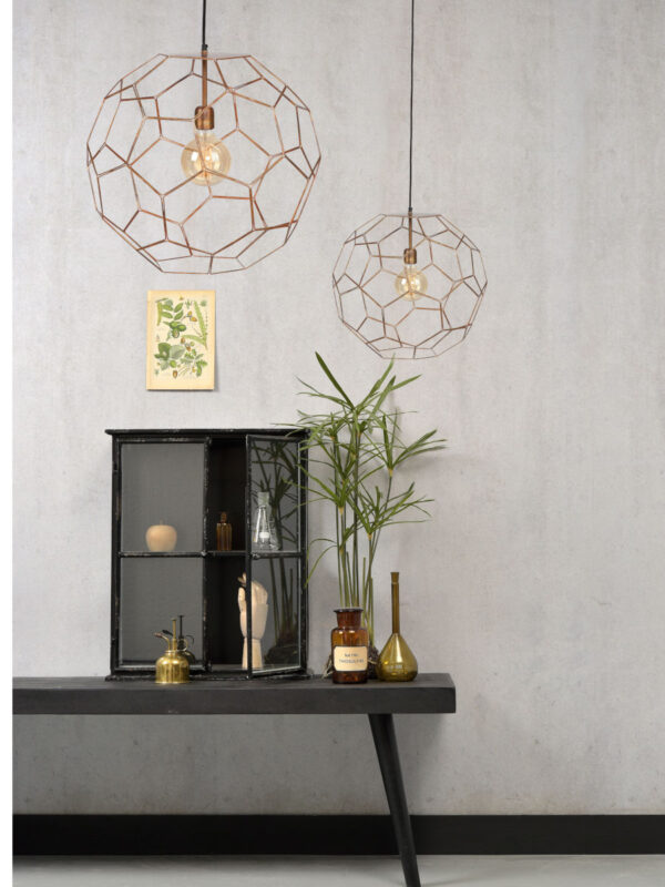 Ronde bronzen hanglamp rasterkap It's About RoMi Marrakesh - Image 3