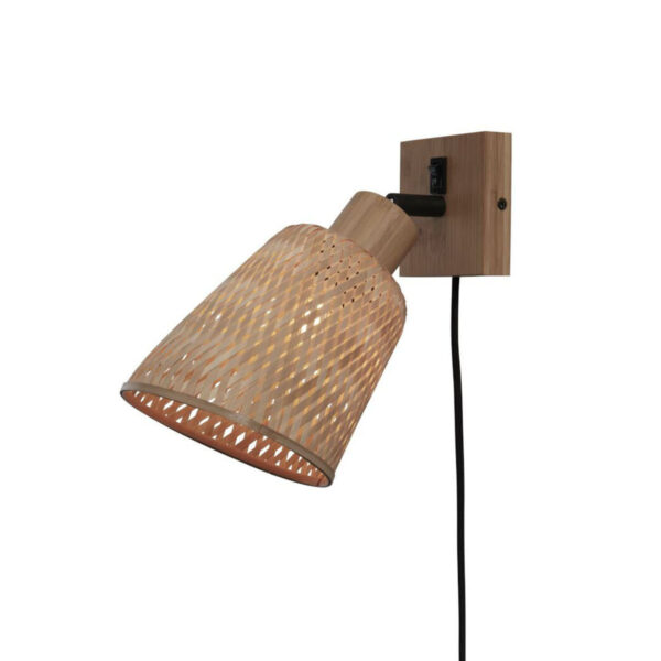 Bamboe boheems naturel wandlamp GOOD&MOJO Java