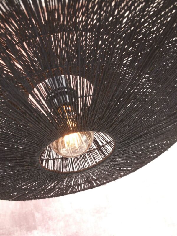 Bohemian zwarte bamboe rieten vloerlamp GOOD&MOJO Iguazu - Image 4