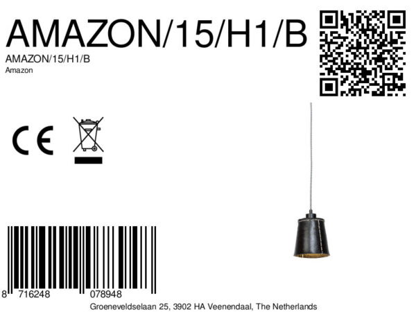 Vintage zwarte rubberen hanglamp GOOD&MOJO Amazon - Image 7