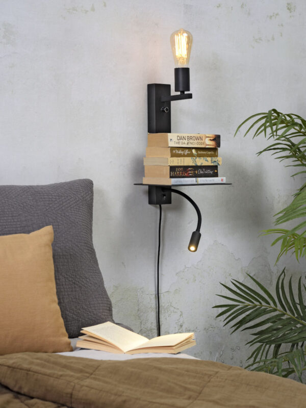 Zwarte wandlamp leeslampje It's About RoMi Florence - Image 5