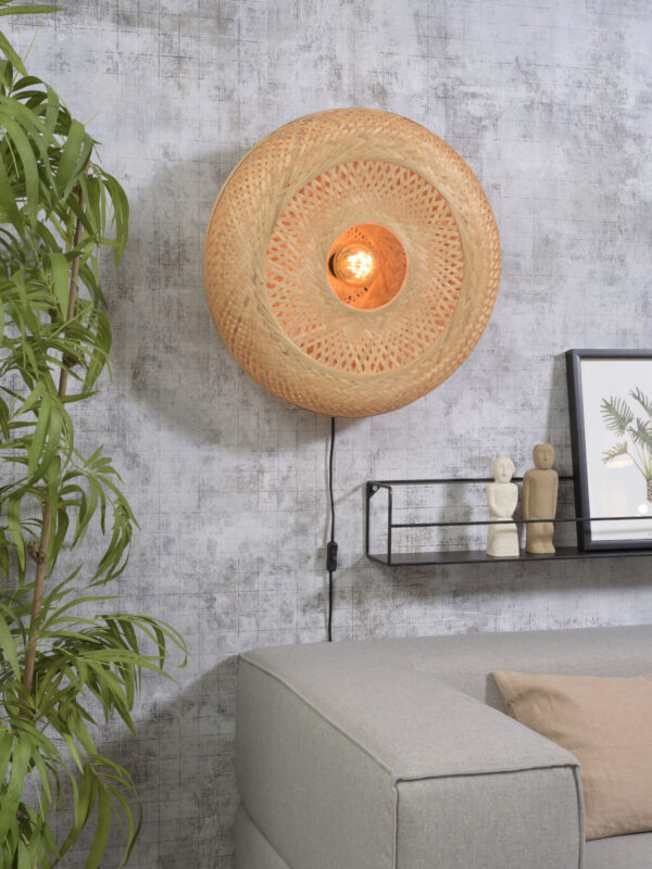 Bamboe wandlamp naturel bohemian GOOD&MOJO Palawan - Image 2