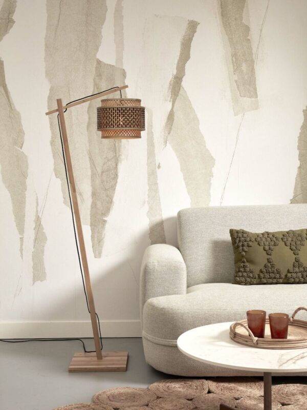 Zwart naturel bamboe boheemse vloerlamp GOOD&MOJO Bhutan - Image 2