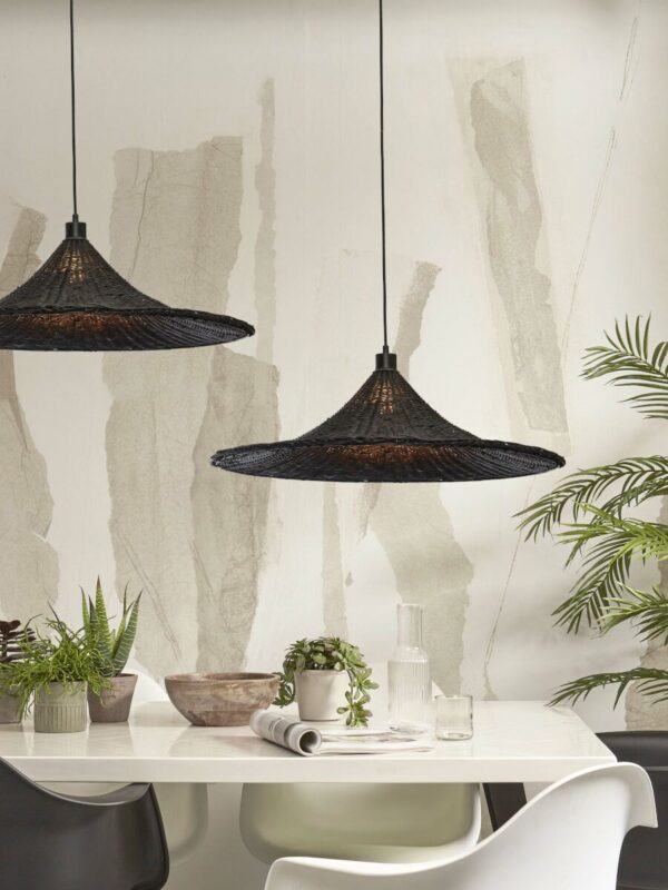 Zwarte rotan hanglamp boheems GOOD&MOJO Borabora - Image 8