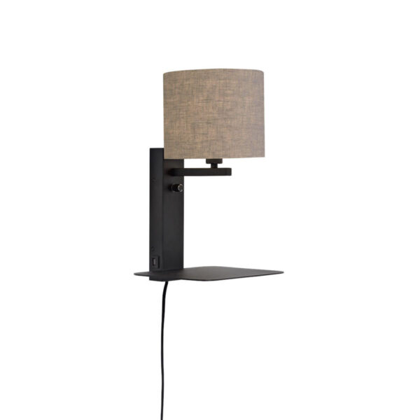 Loodgrijze wandlamp plateau It's About RoMi Florence