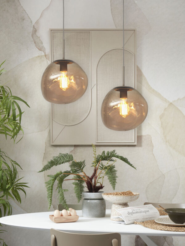 Naturel moderne glazen-metalen hanglamp It's About RoMi Helsinki - Image 5