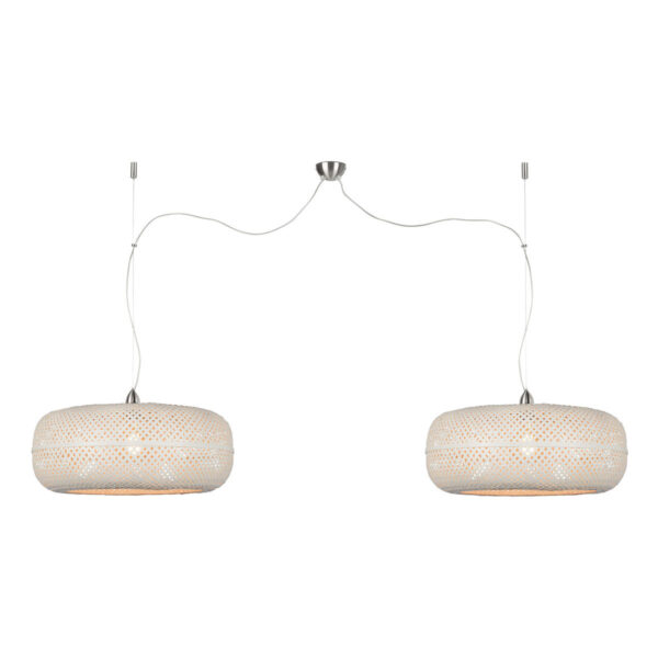 Hanglamp bohemien wit bamboe GOOD&MOJO Palawan