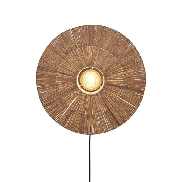 Rieten metalen naturel wandlamp boheems GOOD&MOJO Iguazu