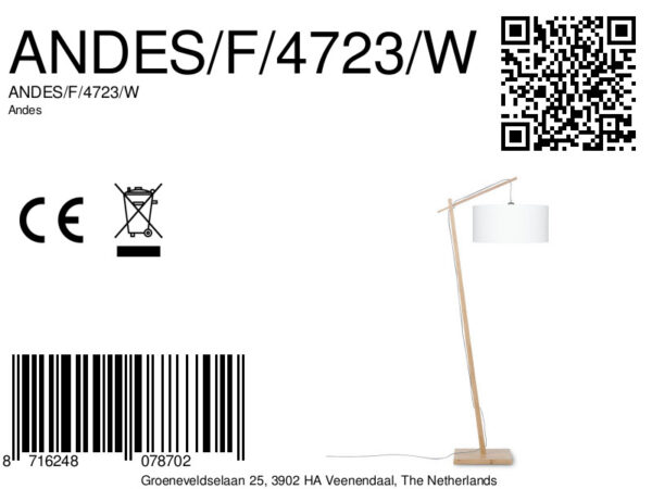Witte bohemian vloerlamp bamboe GOOD&MOJO Andes - Image 8