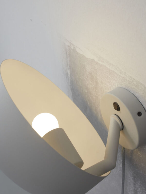 Grijze ronde retro wandlamp It's About RoMi Porto - Image 8