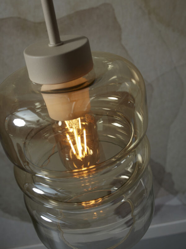 Metaal glas hanglamp klassiek naturel It's About RoMi Verona - Image 7