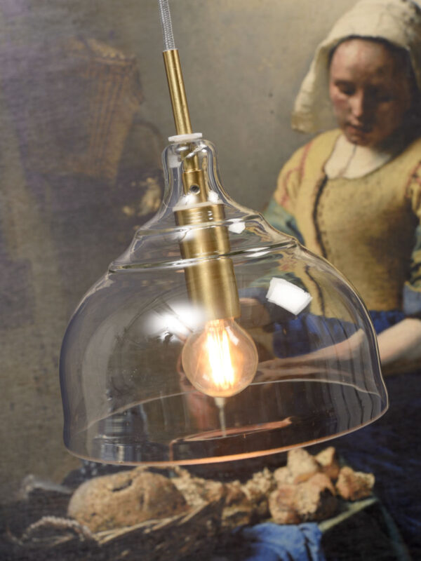 Glazen klassieke gouden hanglamp It's About RoMi Brussels - Image 3